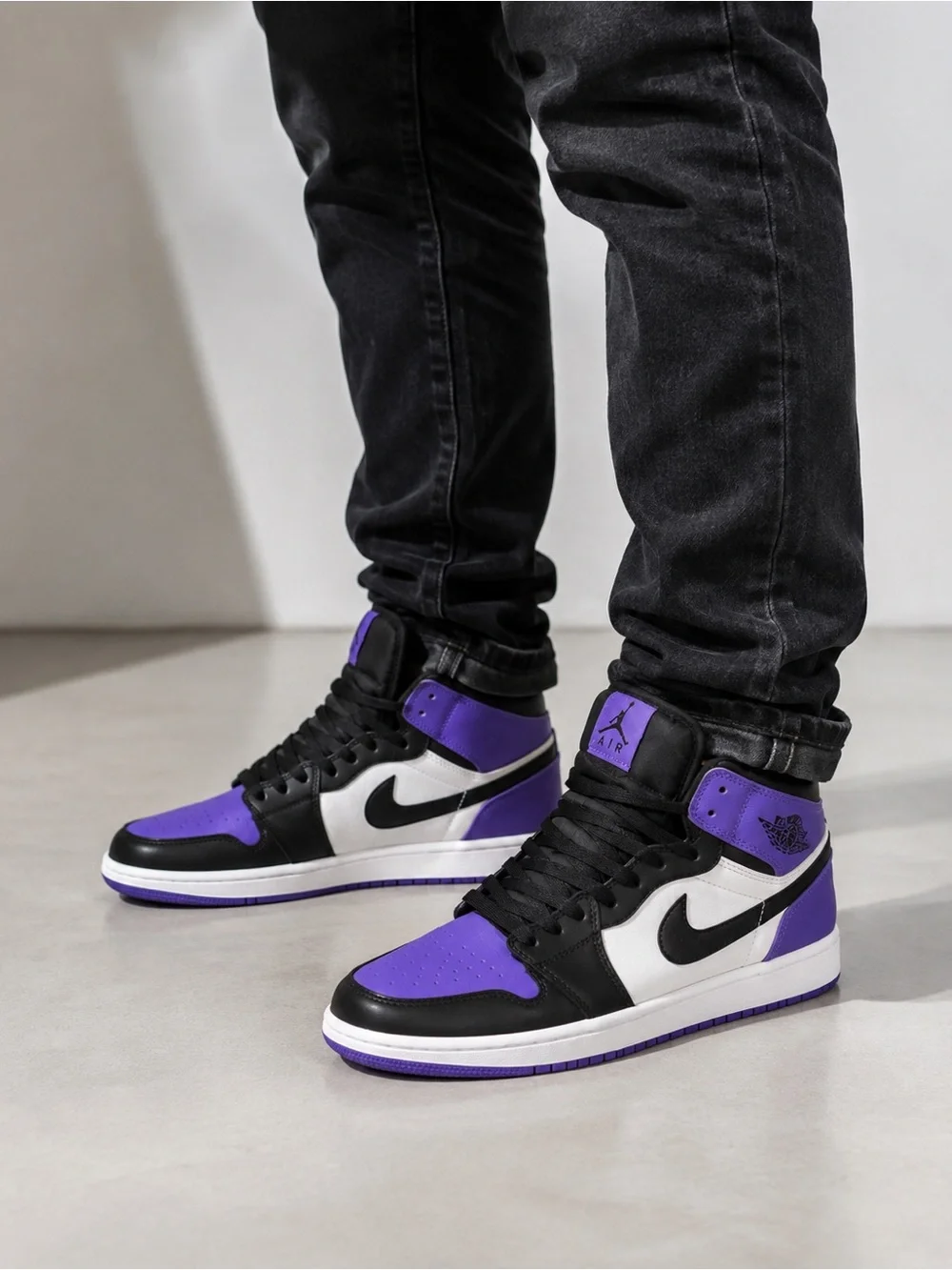 Black/Purple Men's Sneakers
